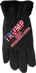 Trump 2024 PAYBACK'S A BITCH Winter Fleece Gloves