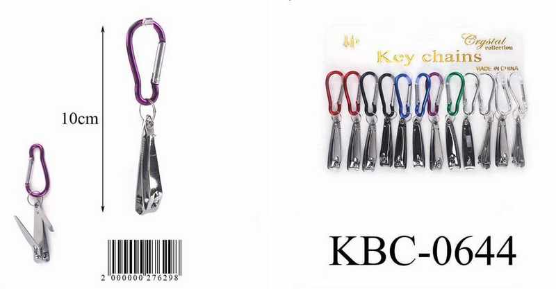Assorted Color Nail Clipper Keychains