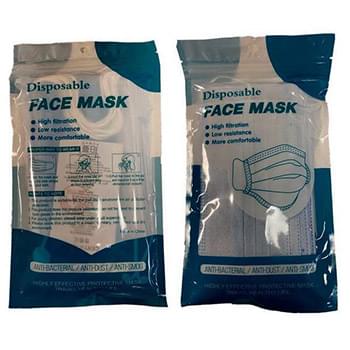 Wholesale ten pcs per package PPE three ply masks