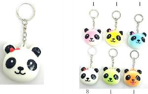 Panda Head Squish Keychain