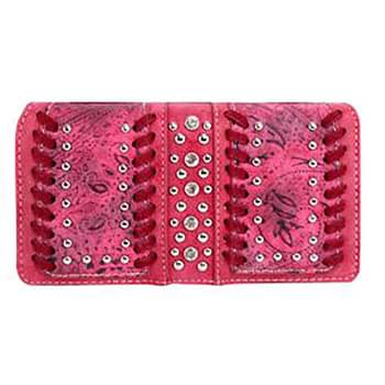 Montana West Tooled Collection Wallet Red