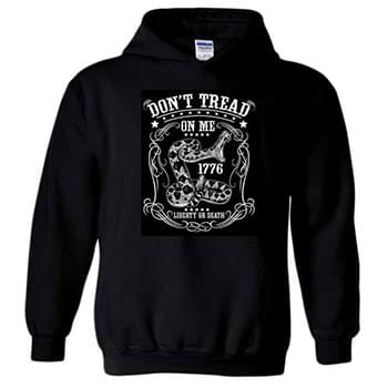 Wholesale Don't Tread On Me Liberty or Death Black color Hoody