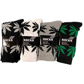 Wholesale Long Man Marijuana Socks