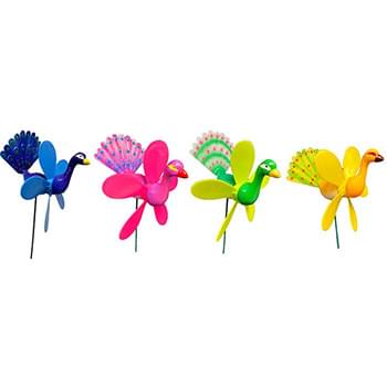 Wholesale Garden Stake Decoration 3D Colorful Peacock
