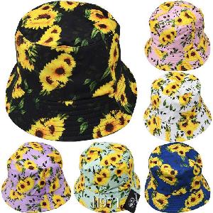 Bucket Hat (Sunflower Print)