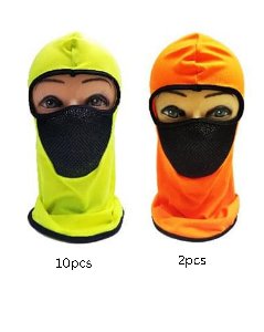 Neon Color Ninja Face Masks