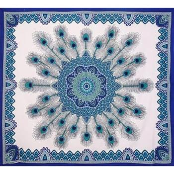 Wholesale Blue Peacock Feather Graphic Tapestry