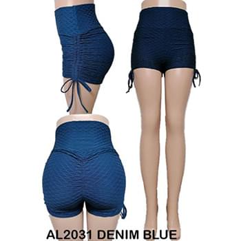 Wholesale Big Butts Tik-Tok Shorts Blue
