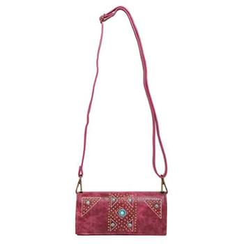 Montana West Aztec Collection Wallet/Crossbody Red