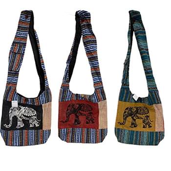 Wholesale Elephant Design Cotton handmade Crossbody Hobo Bags