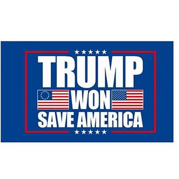Wholesale Trump Won Save America Flag
