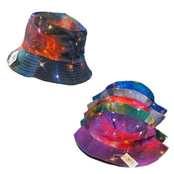 Wholesale Space Star Effect Galaxy Bucket Hat Assorted Colors