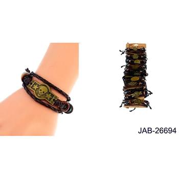 Wholesale Faux leather bracelet with assorted styles