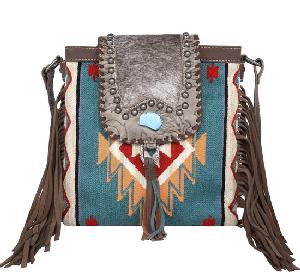 Montana West Hair-On Cowhide Collection Aztec Tapestry Concealed Carry Crossbody