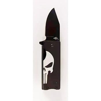White Skull Lighter case/holder knife