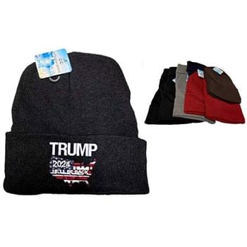 He'll Be Back Trump 2024 Mix Color Winter Beanie