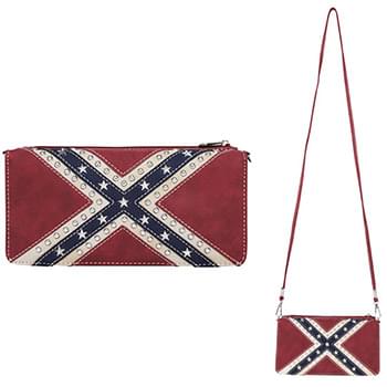 Montana West Confederate Flag Collection wallet purse