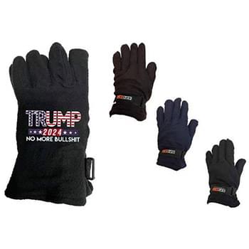 Wholesale Trump 2024 No More Bullshit Man Fleece Glove