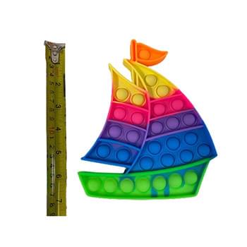 Rainbow Sail Boat pop toys