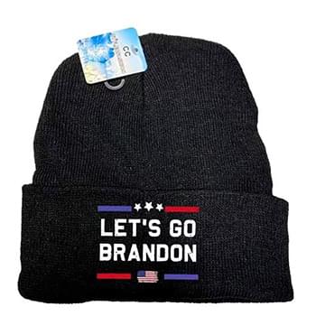 Wholesale Let's Go Brandon Black Beanie