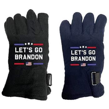 Let's Go Brandon Fleece Gloves