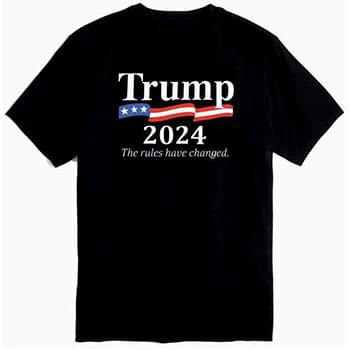 Trump 2024 The rules have changed Black color Tshirt XXXL