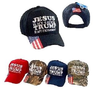 Jesus is My Savior- Trump is My President Baseball Hat