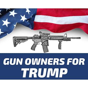 Wholesale Trump 2024 Gun Owners for Trump Bumper Stickers
