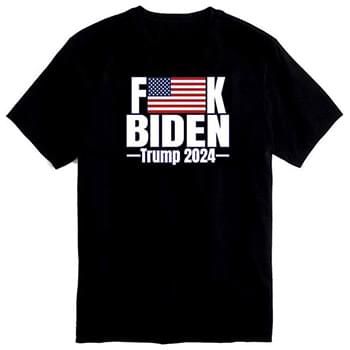 F***K BIDEN Trump 2024 Black color T-shirt PLUS size