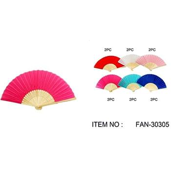 solid color wood hand fan