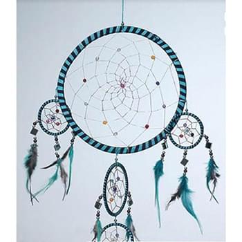 Whoesale 6.3inch  diameter dream catchers with stripes