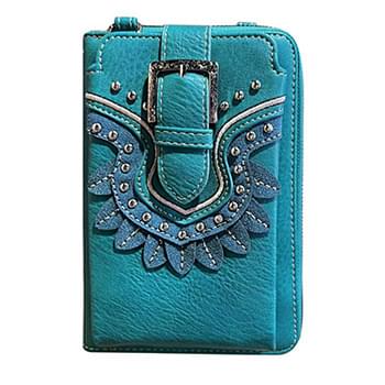 American Bling Phone Wallet /Crossbody Turquoise