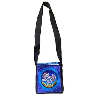 Silk embroidery sling bags