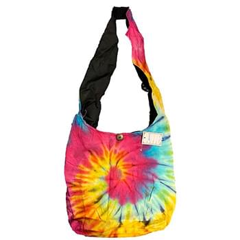Neon Multicolor tie dye hobo bags