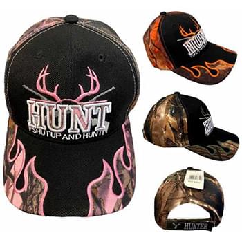 Wholesale Shut Up and Hunt Deer with Double Gun Baseball Hats
