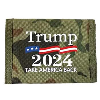 Trump 2024 Camo Canvas Tri-fold wallets Take America Back