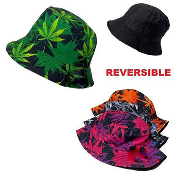 Wholesale Colorful Marijuana Bucket Hat