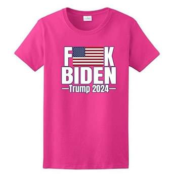 Wholesale F***K BIDEN Trump 2024 Pink color T-shirt