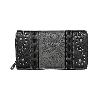 Montana West Embossed Collection Wallet Black