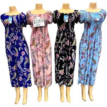 Wholesale Flower Design Long Sun Dress