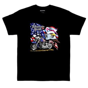 Wholesale AMERICAN PRIDE Black color T-shirts
