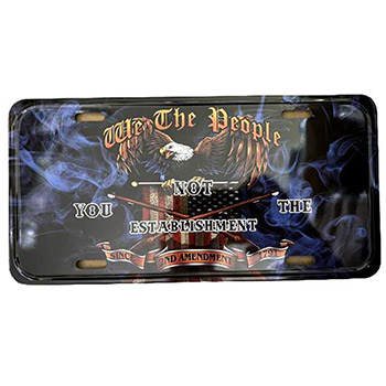 Wholesale License Plate We The People 2ND Amendment