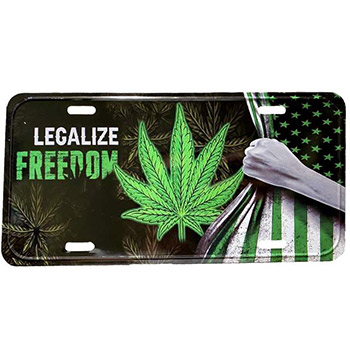 Wholesale License Plate LEGALIZE FREEDOM