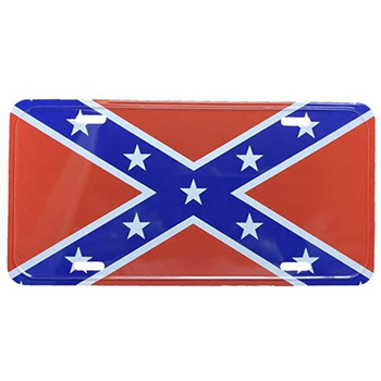 Wholesale License Plate Rebel Flag