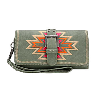 Montana West Aztec Collection Wallet GN
