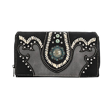Montana West Concho Collection Wallet BK