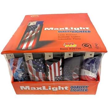 Wholesale USA Flag Child Resistant Refillable Lighter