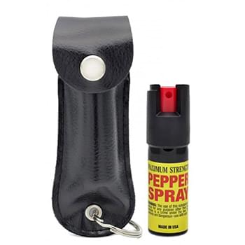 Wholesale Black Pouch 1/2 oz Keychain pepper spray
