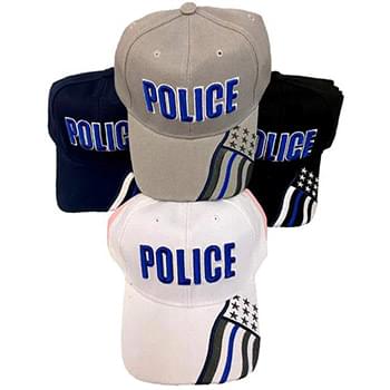 Wholesale Police Baseball cap with Flag on the Bill