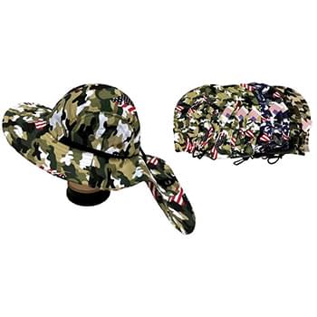 Wholesale Camo Summer Hunting Fishing Hat with Neck Cover